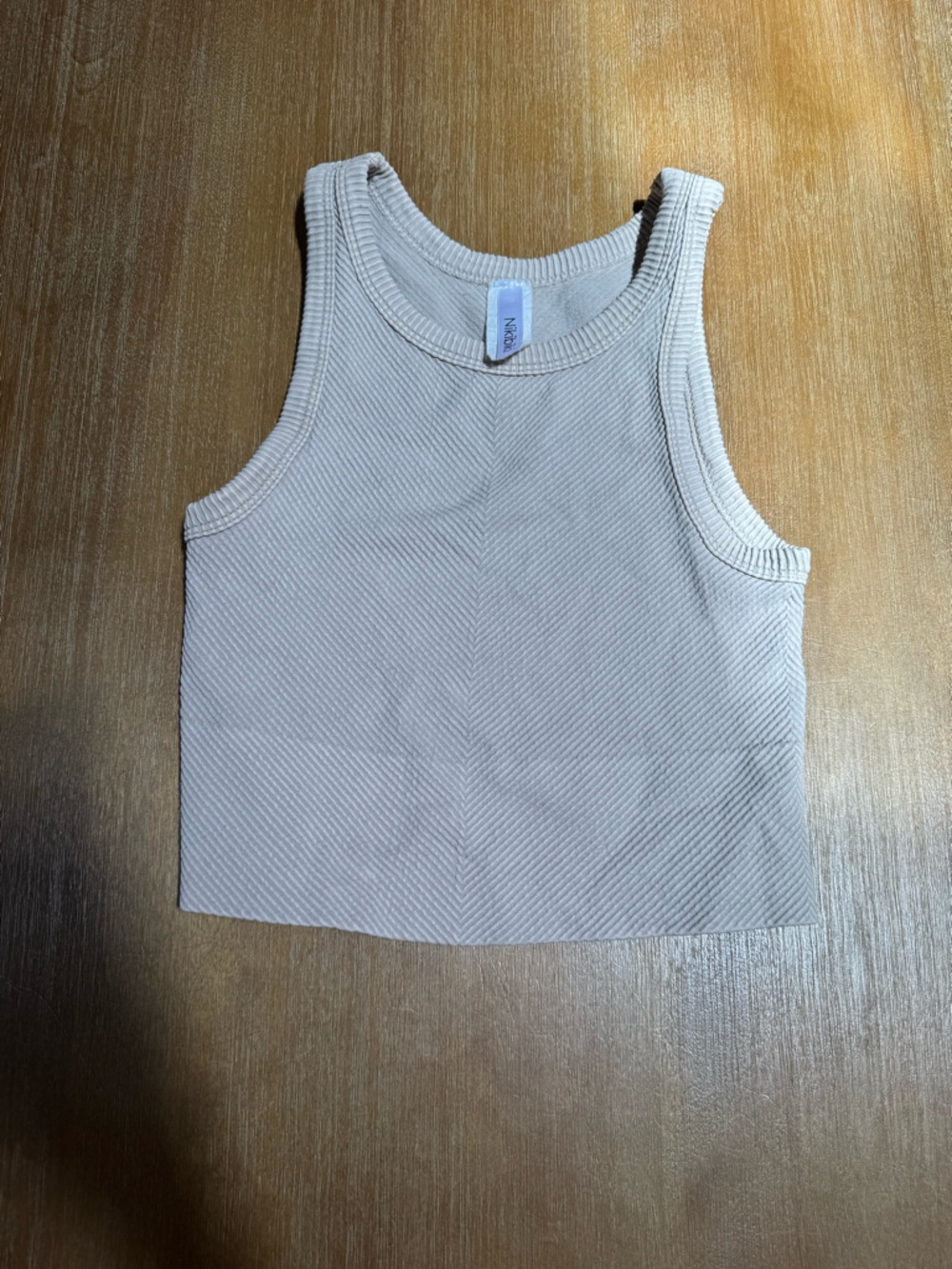 Nikibiki Ribbed Tank Top - Cream